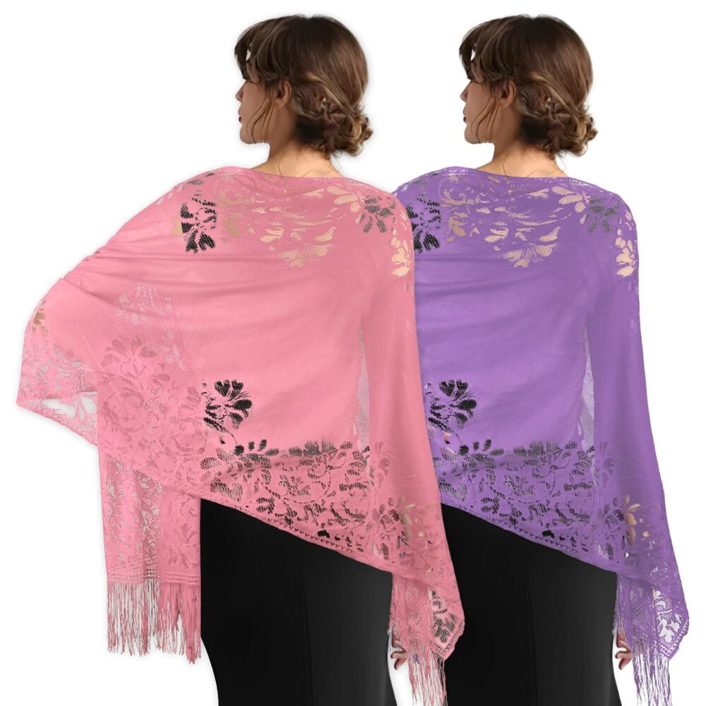 1684 2pcs Shawls And Wraps,Shawl Wraps
